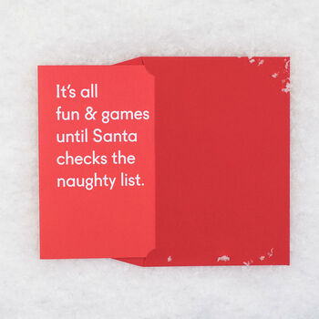 'It's All Fun And Games' Funny Christmas Card, 4 of 6