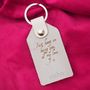 Personalised Heart Leather Key Ring, thumbnail 5 of 8