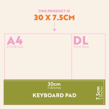 Keyboard Weekly Planner Pad | Scandi, 5 of 5