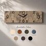 Bespoke Handcrafted Eight Colours Wall Clock, thumbnail 4 of 10