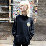 Ripe Records Unisex 90s Style Graphic Hoodie In Black, thumbnail 2 of 6