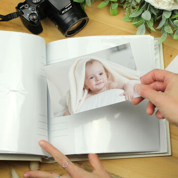 Personalised Floral Wreath Square Photo Album, 6 of 6