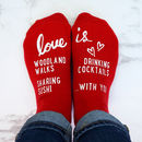 personalised kissing couples socks by sparks and daughters ...