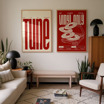 Vinyl Only Music Print Record Poster Disco, 8 of 11