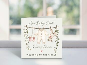 New Baby Boy Card | Colour Options, 2 of 2