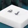 Sterling Silver Mystic Topaz Cz Marquise Cluster Stud Earrings, thumbnail 2 of 9