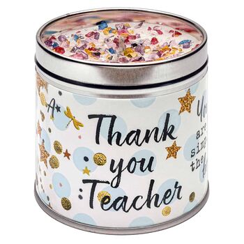 Thank You Teacher Scented Candle Thoughtful Gift, 2 of 2