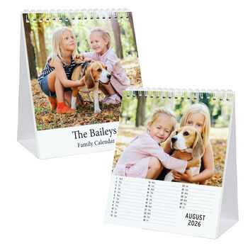 Personalised Photo Desk Calendar Gift, 3 of 5