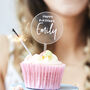 Engraved Personalised Cupcake Topper, thumbnail 1 of 3