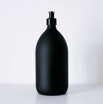 Refillable Matt Black Glass Bottle, 8 of 9