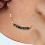 May Birthstone Real Emerald Necklace, thumbnail 2 of 8