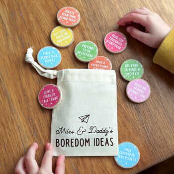 Personalised Daddy And Me Boredom Ideas Bag, 7 of 12