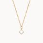 Personalised Mother Of Pearl Mini Clover Cross Necklace, thumbnail 6 of 6