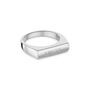 Contemporary Bar Signet Ring 925 Solid Silver, thumbnail 1 of 6