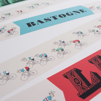 Monuments Cycling Poster 'Liege Bastogne Liege', 5 of 8