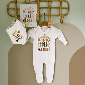 Happy Little Soul Organic Slogan Gift Set, 2 of 5