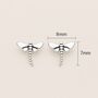 Sterling Silver Dragonfly Stud Earrings, thumbnail 4 of 8