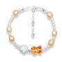 Crystal Bear Pearl Bracelet, thumbnail 3 of 7