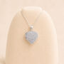 Personalised Sparkling Sterling Silver Heart Locket Necklace With Photos, thumbnail 3 of 7