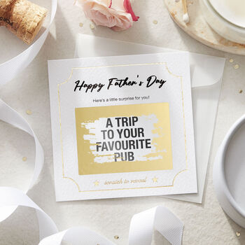 Personalised Father’s Day Scratch Card | Surprise Reveal Gift, 4 of 5