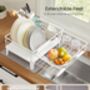 Dish Drainer Rack Extendable Spout Drying Rack, thumbnail 4 of 8