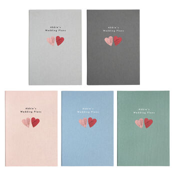 Personalised Engagement A5 Cloth Bound Notebook, 3 of 9