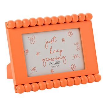 Contemporary Orange Beaded Photo Frame 4' x 6', 2 of 3
