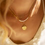 Sterling Silver Birthday Disc And Birthstone Personalised Necklace, thumbnail 2 of 12