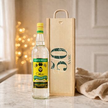 Personalised 50th Birthday Rum Gift Set With Custom Lid, 4 of 11