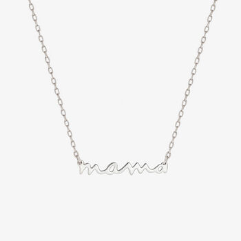 Women's Sterling Silver 'Mama' Necklace, New Mum Gift, 4 of 5