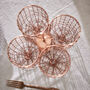 Copper Wire Four Section Cutlery And Utensil Holder, thumbnail 4 of 6