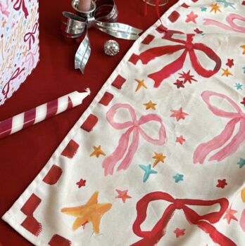 Luxury Christmas Bow Tea Towel, 4 of 7