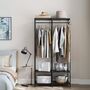 Portable Wardrobe With Hanging Rods And Shelves, thumbnail 1 of 12