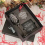 Merry Christmas Champagne Flute With Coaster And Decoration Gift Set, thumbnail 4 of 7