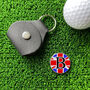 Personalised Union Jack Golf Ball Marker And Holder, thumbnail 2 of 2