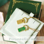 Personalised Lucky Clover Enamel Pendant Necklace, thumbnail 2 of 7