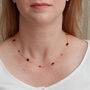 Garnet Pebble Gold Plated Silver Chain Necklace, thumbnail 2 of 11