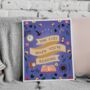 Book Print 'Time Flies…' Quote Print, thumbnail 4 of 6