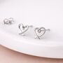 Sterling Silver Paloma Forever Heart Stud Earrings – 6mm, thumbnail 2 of 5