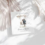 Wedding Day Card, Romanic Bride And Groom Design, thumbnail 1 of 2