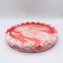 Tie Dye Scalloped Edged Tray Red, thumbnail 2 of 6