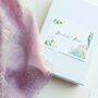 Hedgehog Print Rose Gold Foil Scarf, thumbnail 6 of 10