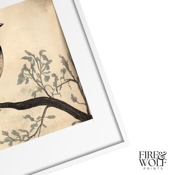 Art Print | Vintage Blue Bird Wall Art | Nature Inspired Home Decor, 8 of 12