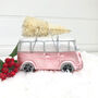 Christmas Pink Camper Van Decoration, thumbnail 2 of 2