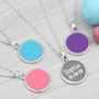 Personalised Sterling Silver And Enamel Necklace, thumbnail 2 of 6