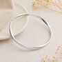 Sterling Silver Soft Twist Hollow Slave Bangle, thumbnail 2 of 4