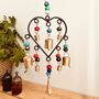 Handmade Recycled Metal Heart Wind Chime With Beads, thumbnail 2 of 8
