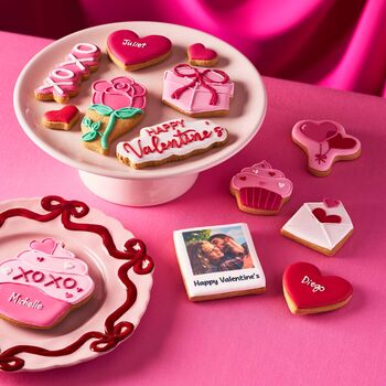 Personalised Valentine's Day Photo Iced Cookies Letterbox, 2 of 11