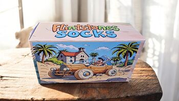 Flintstones Fred Flintstone Socks Handcrafted Box, 6 of 8
