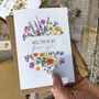 Colourful Flowers Will You Be My Bridesmaid Card, thumbnail 5 of 7